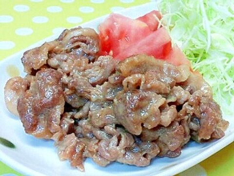 薄切り肉で♪しょうが焼き